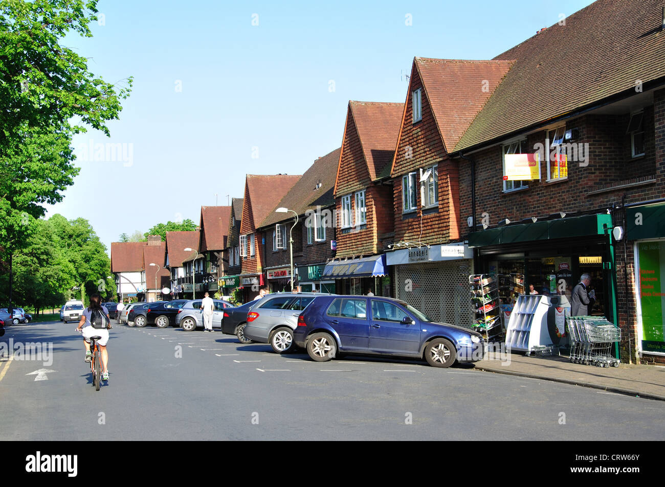 Station Approach, Virginia Water, Surrey, England, United Kingdom Stock Photo