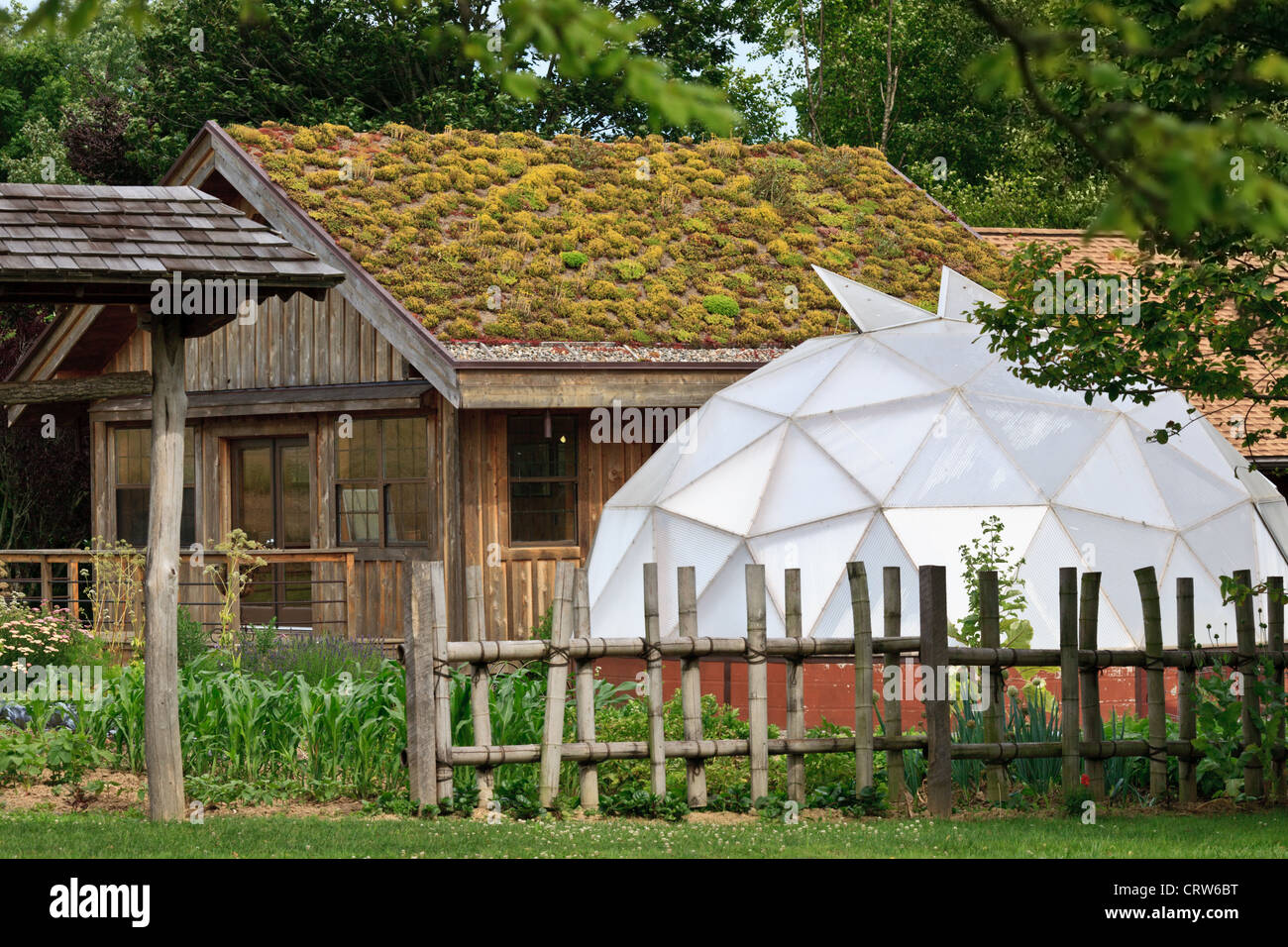Shumei Natural Garden can feed four, Rodale Experimental Farm near Kutztown, Pennsylvania Stock Photo