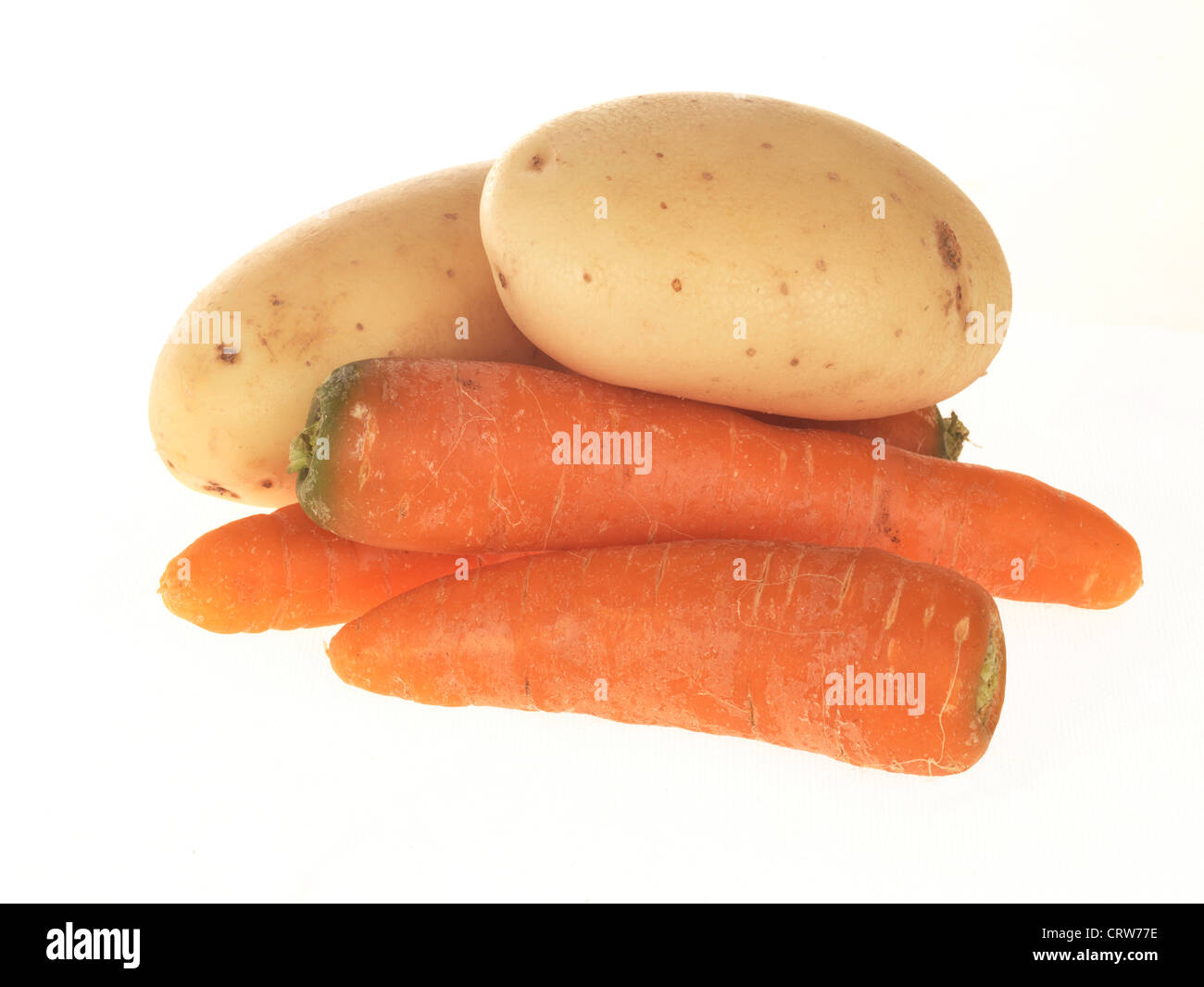Potatoes and Carrots Stock Photo