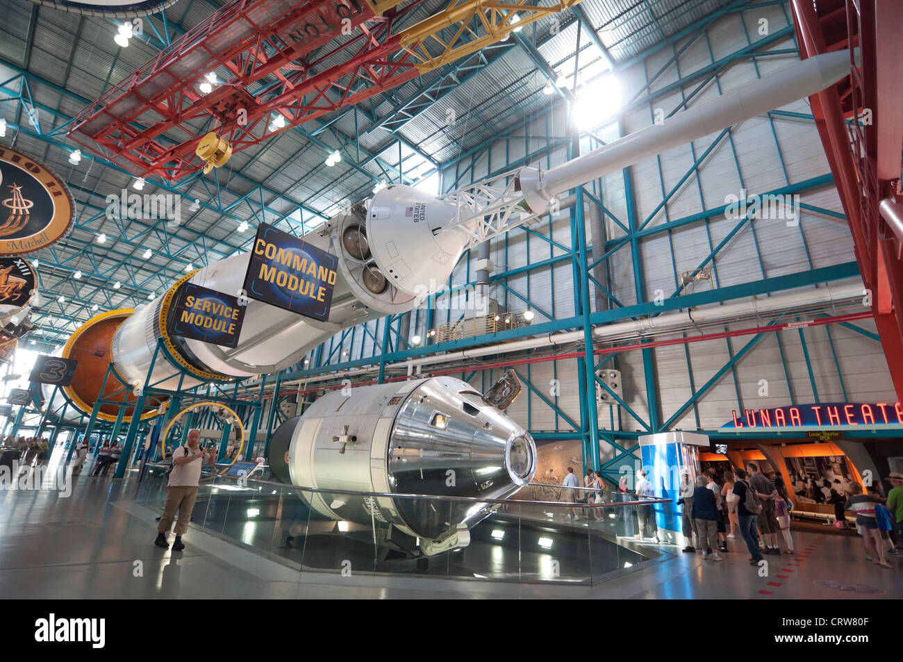 Kennedy Space Center on Merritt Island Florida inside the Apollo/Saturn V Center the Saturn V
