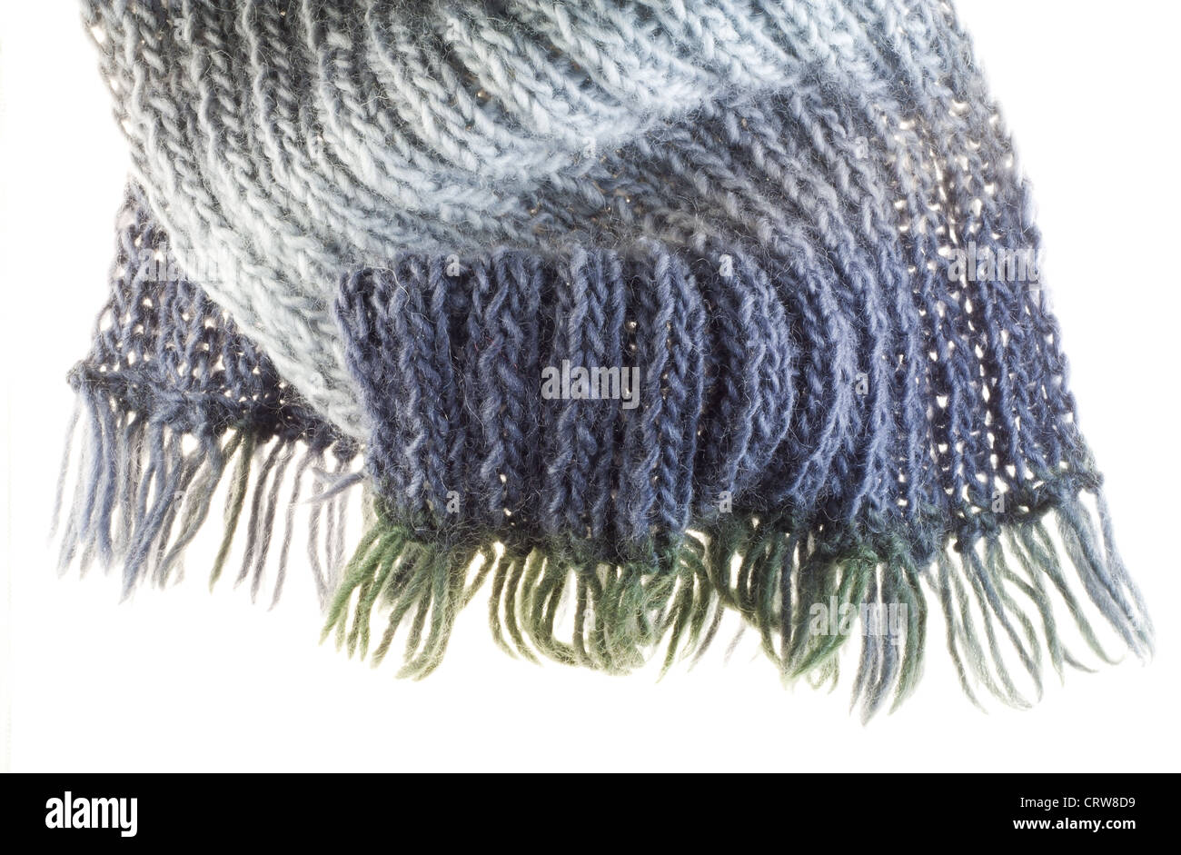 Isolated woolen fringe Stock Photo