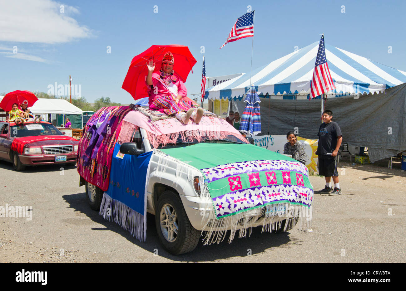 Fort Washakie, Wyoming Parade held during the Indian Days, an annual