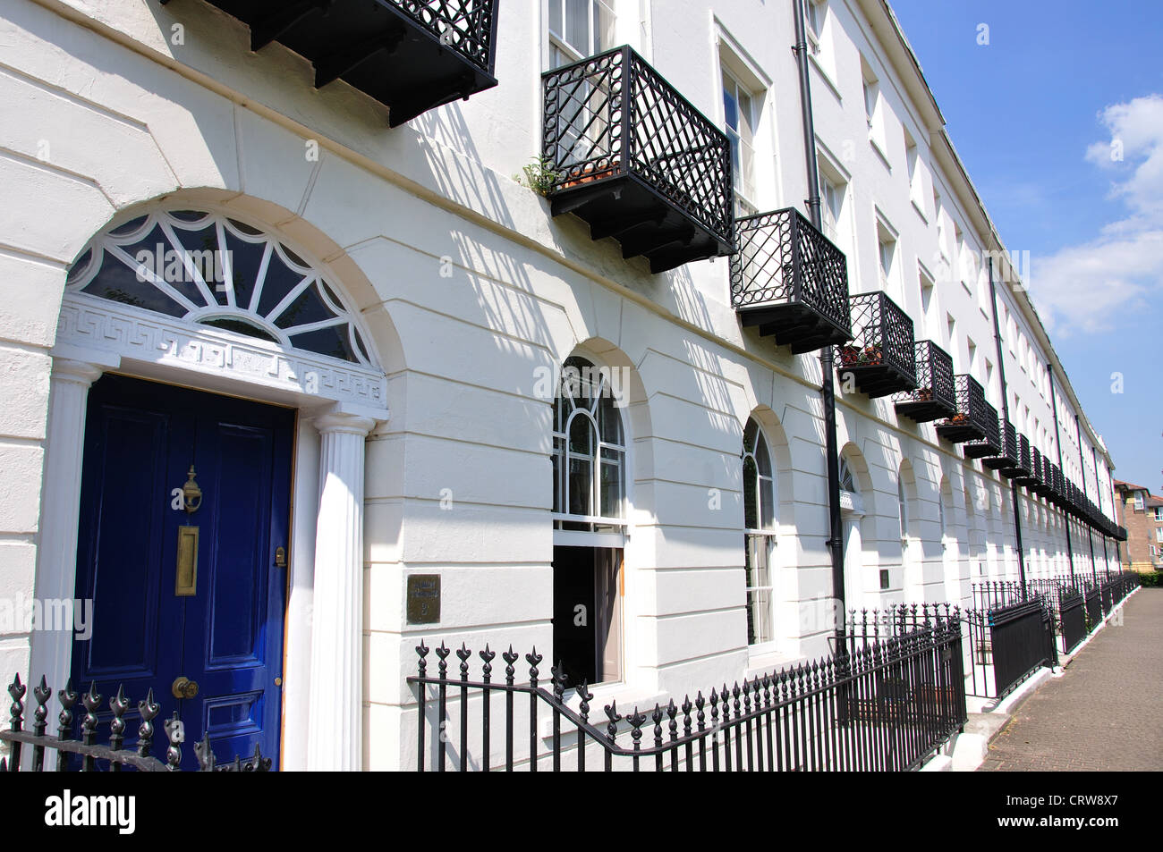 grade II listed, terraced building Albion Terrace, Reading