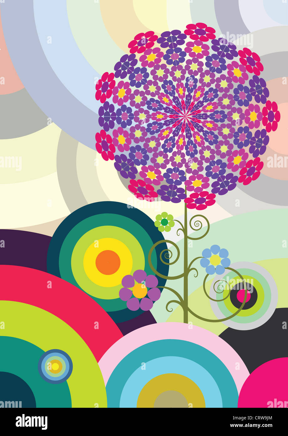 Multicolored circles Stock Photo - Alamy