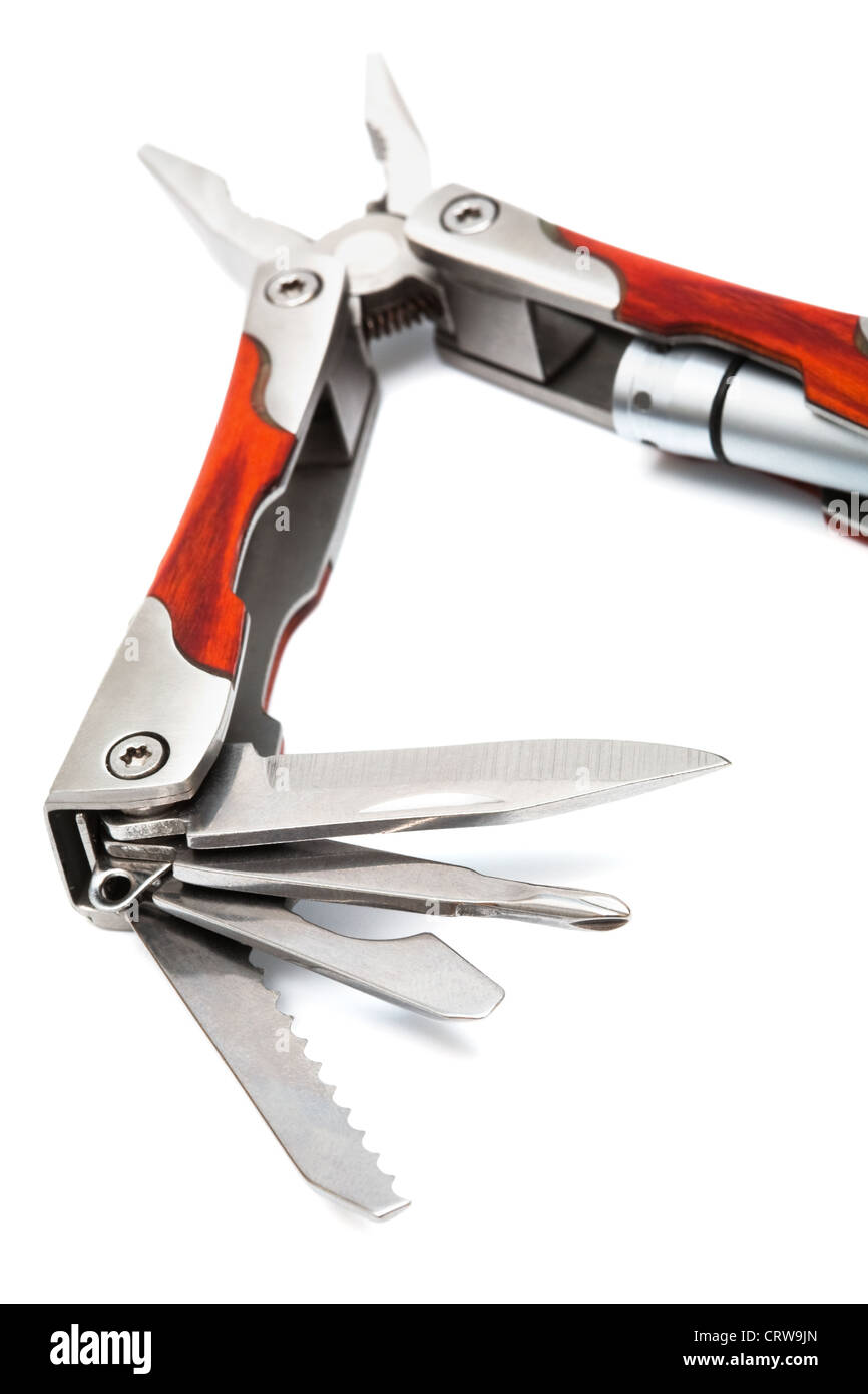 Knife with tools Stock Photo Alamy