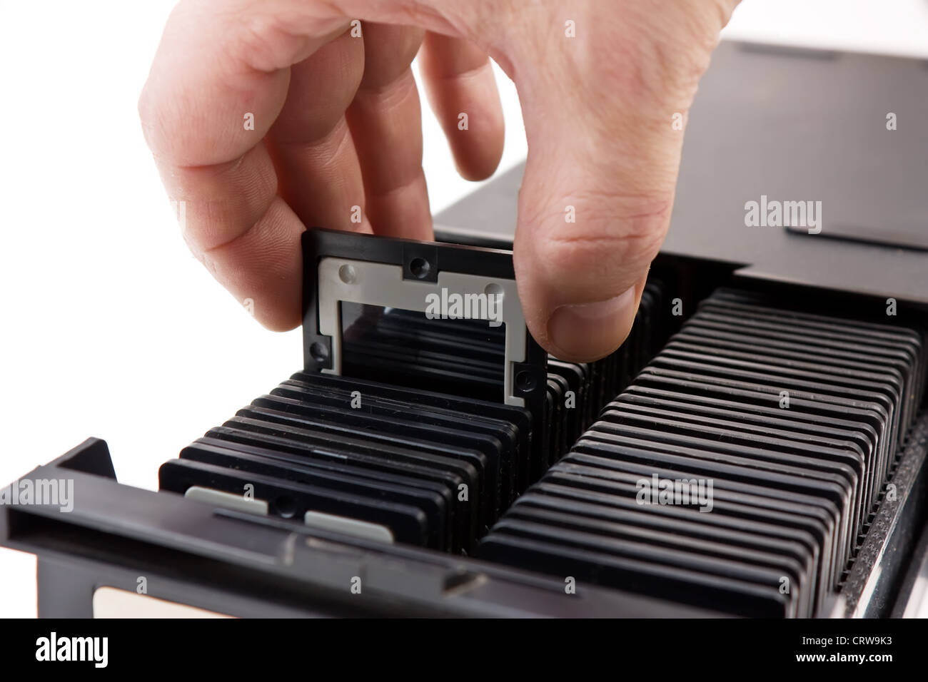 Archive slide film in box Stock Photo Alamy