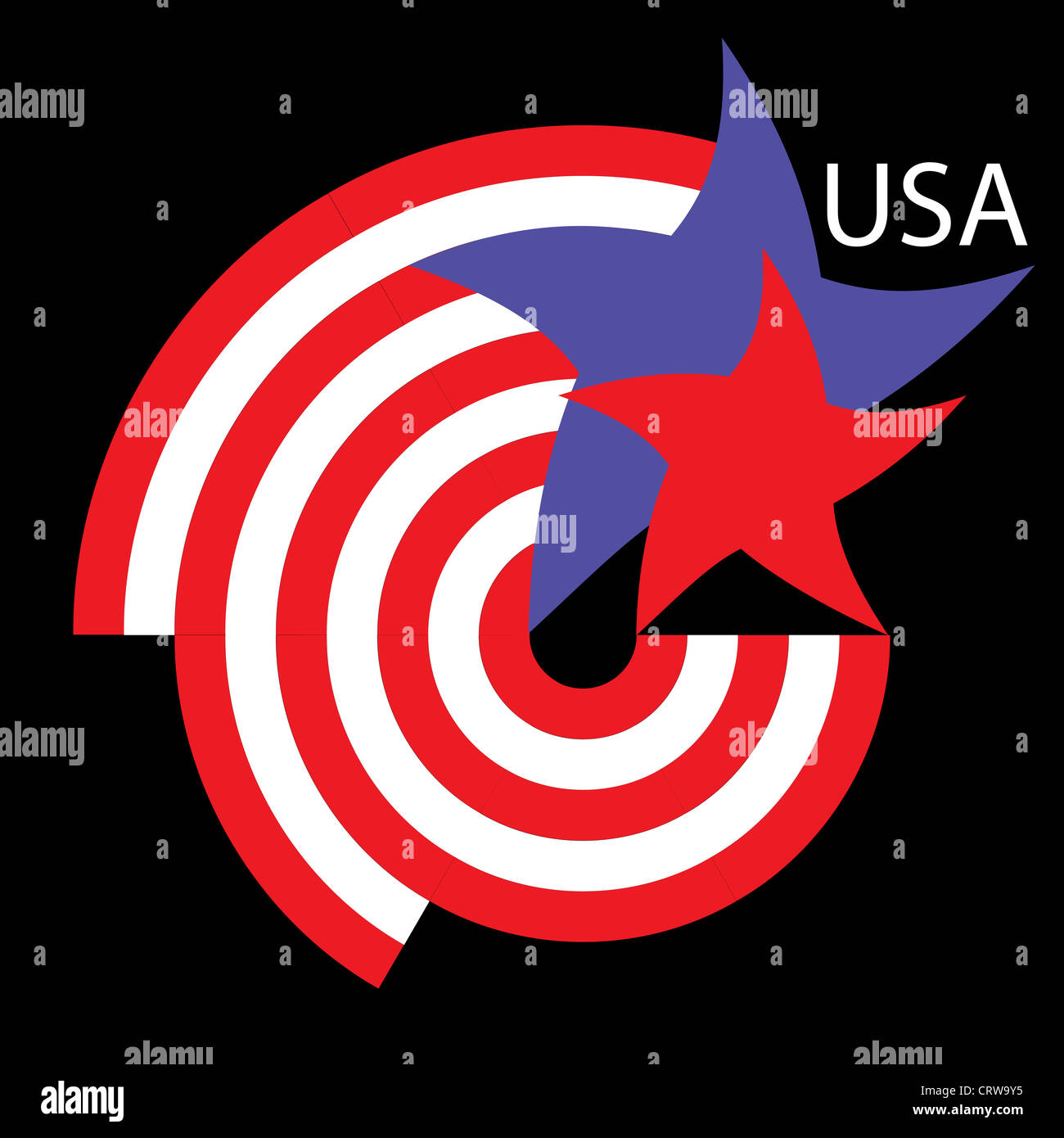 American flag, designed using elements Stock Photo Alamy