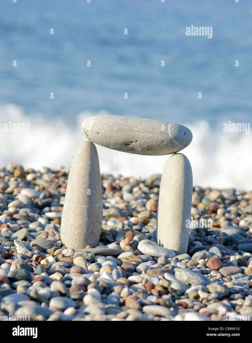 Gates of the pebbles Stock Photo