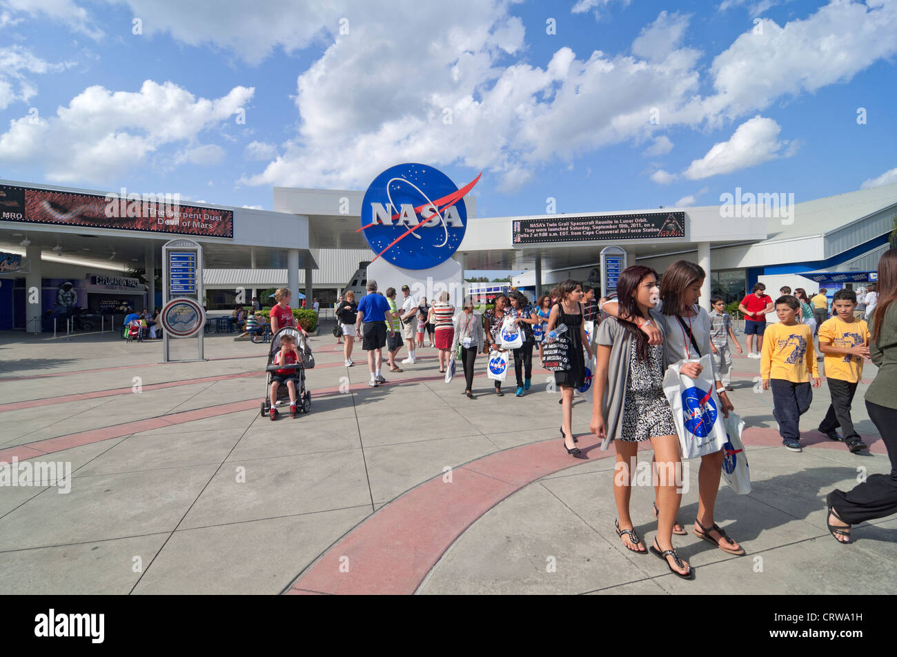 Kennedy Space Center on Merritt Island Florida Stock Photo