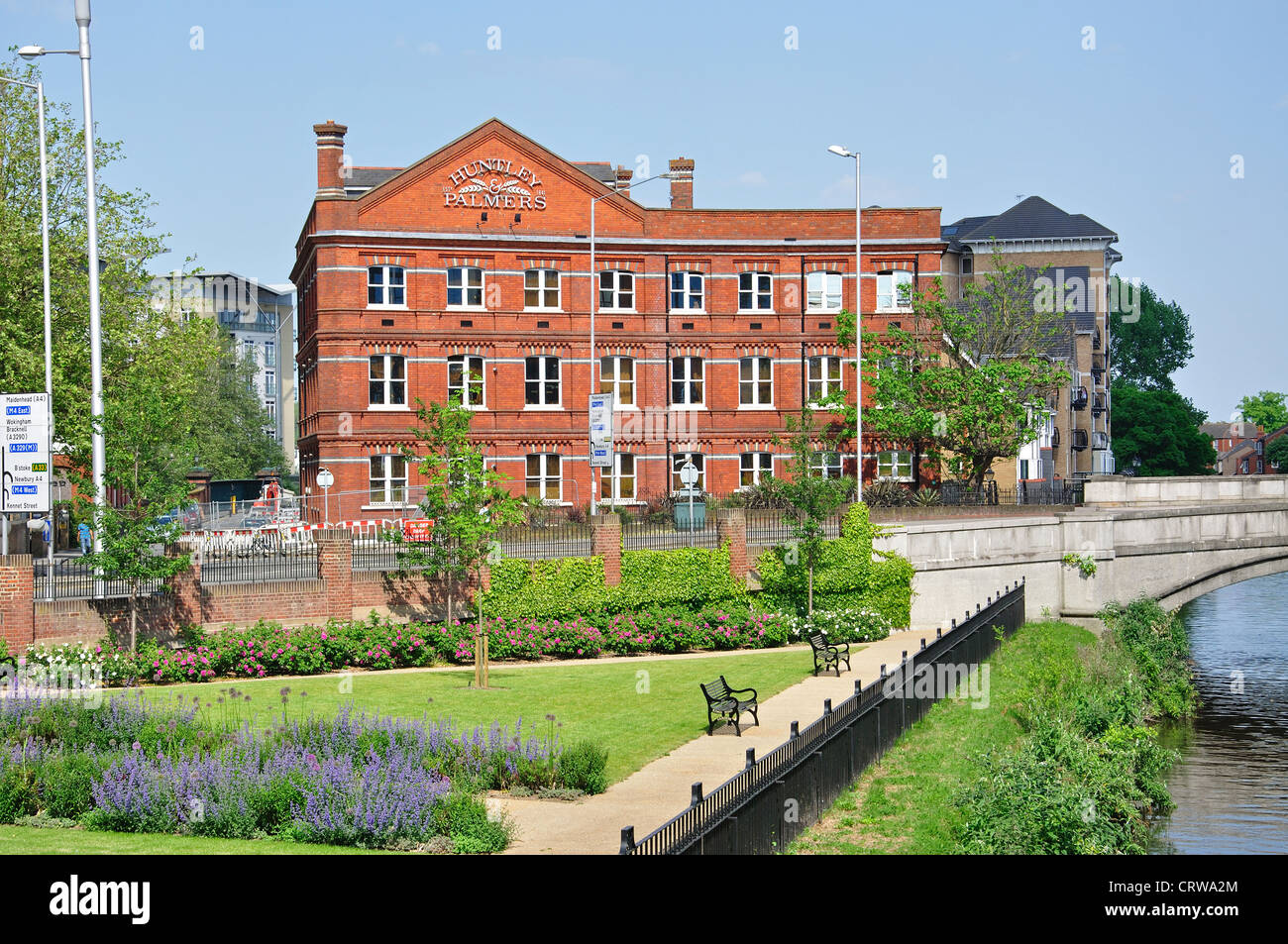 Huntley & Palmers disused factory building, Gas Works Road, Reading, Berkshire, England, United Kingdom Stock Photo