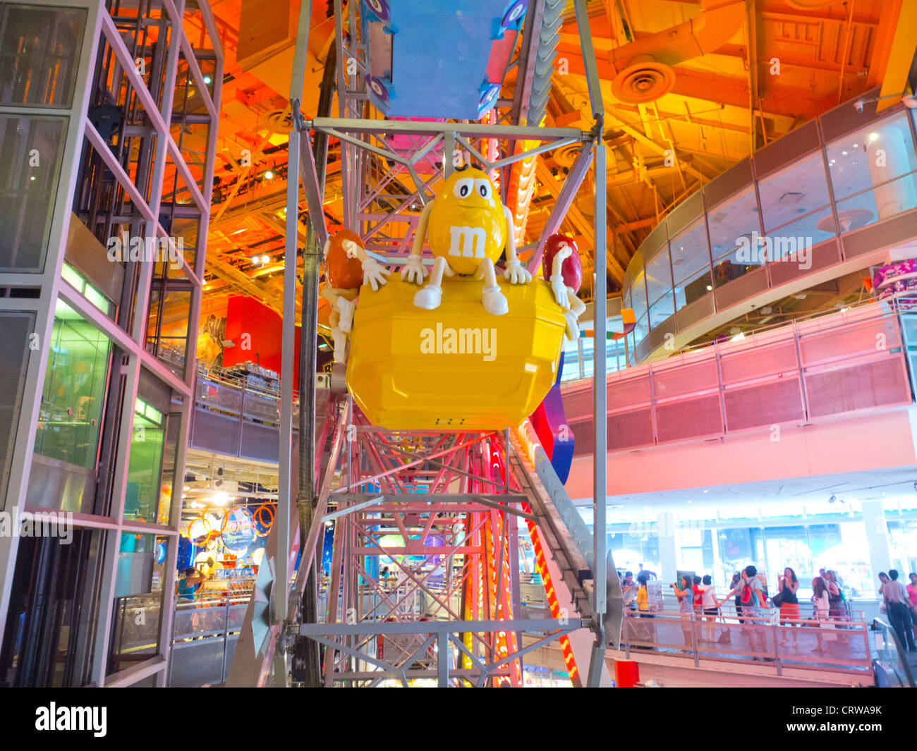 Times Square stores in New York City Stock Photo