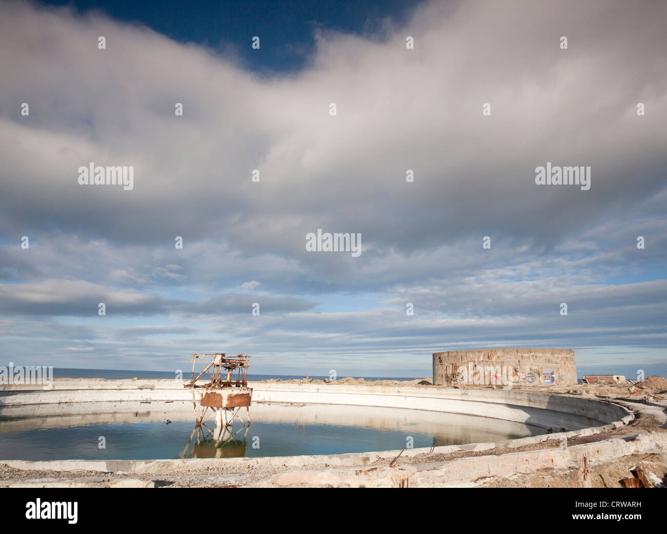 Remains steetley magnesium works hartlepool hires stock photography