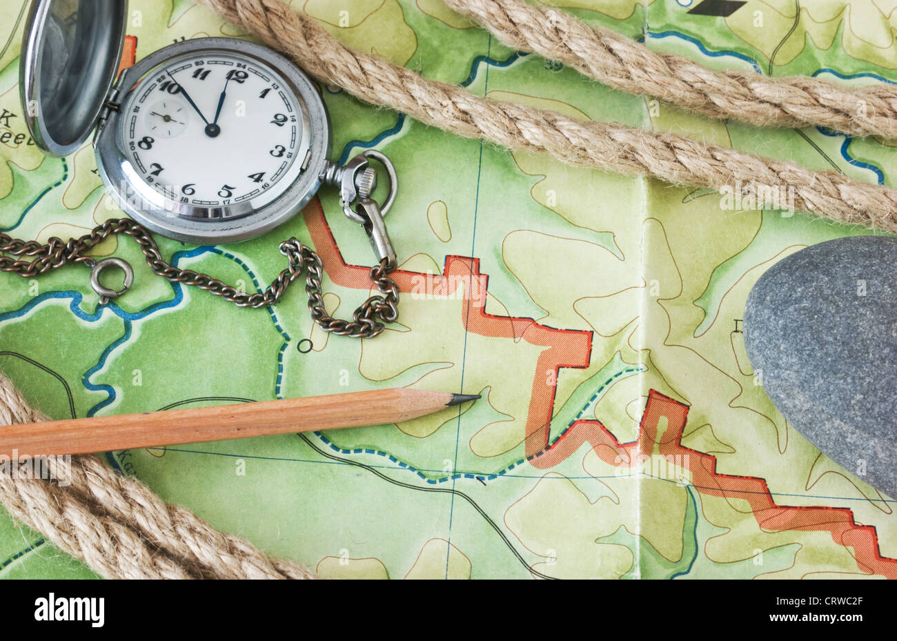 topographic maps Stock Photo - Topographic Maps CRWC2F 