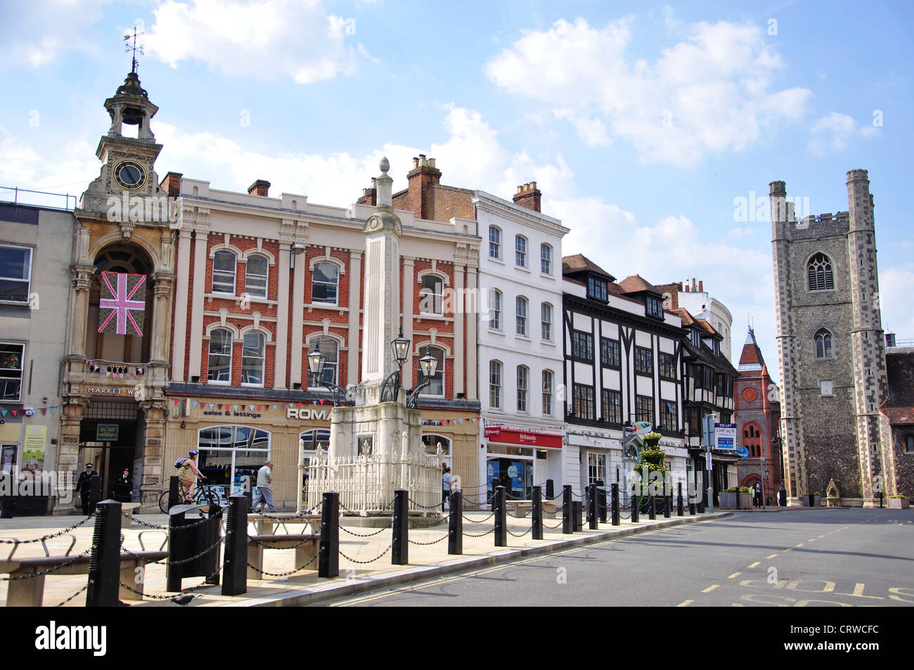 Market Place, High Street, Reading, Berkshire, England, United Kingdom Stock Photo