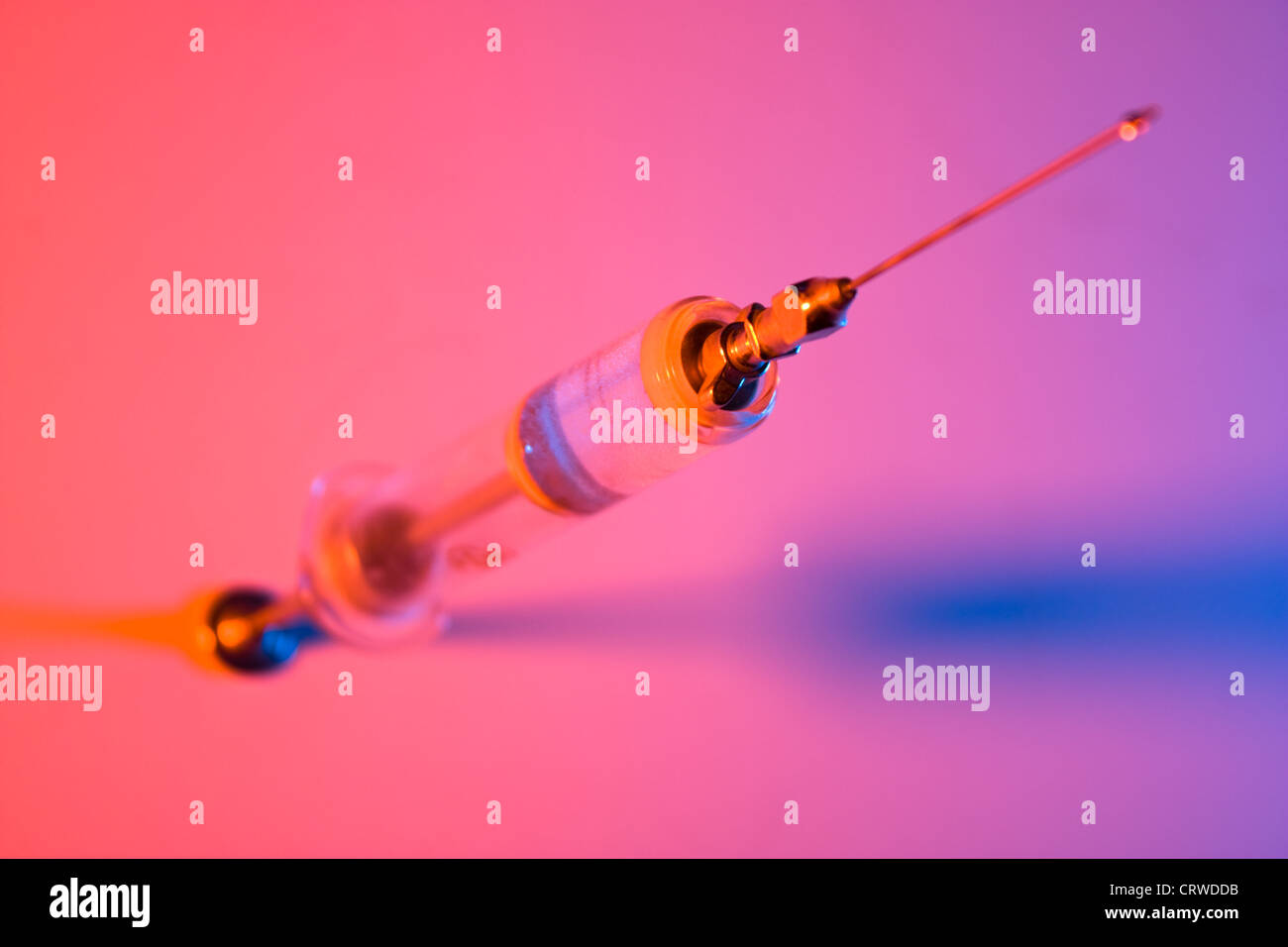 old glass syringe Stock Photo Alamy