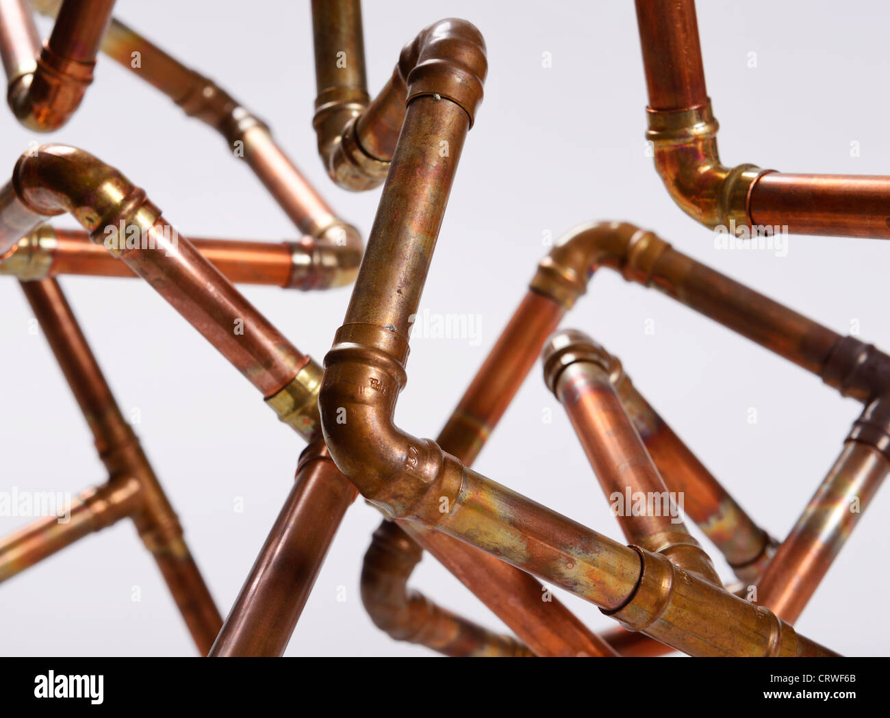 Copper Pipe Fittings High Resolution Stock Photography And Images Alamy