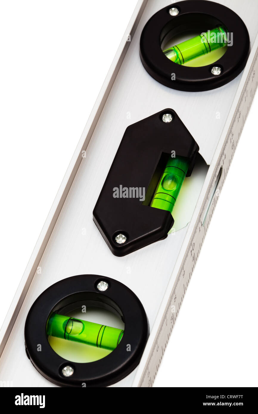 ruler with the level Stock Photo - Alamy
