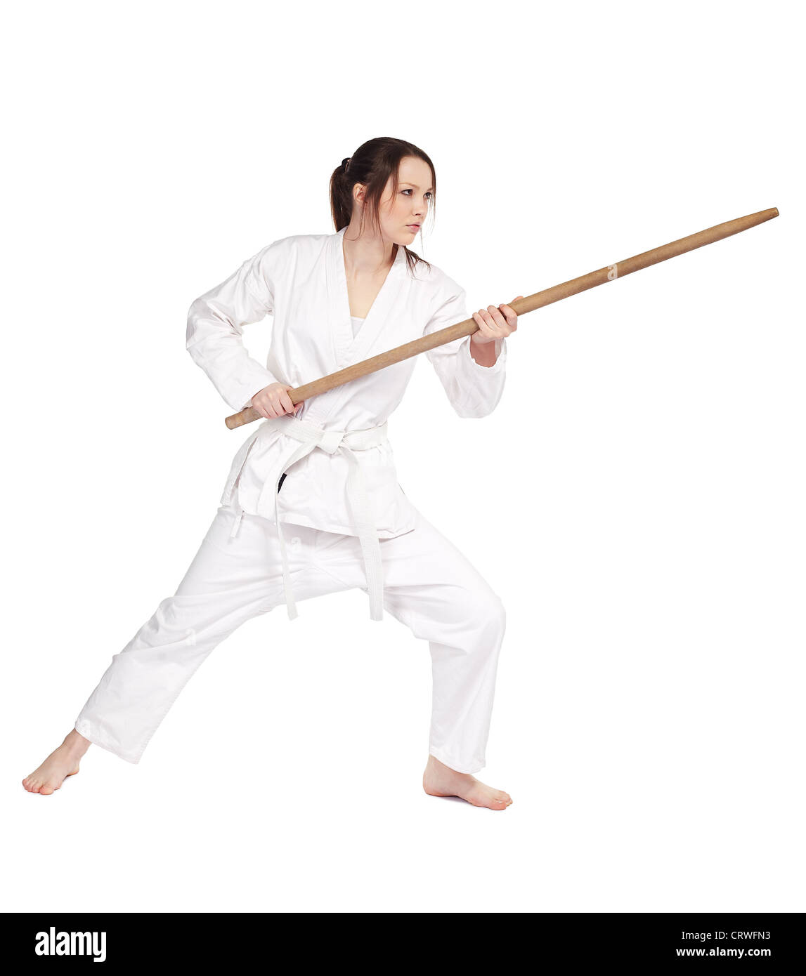 Karate staff hires stock photography and images Alamy