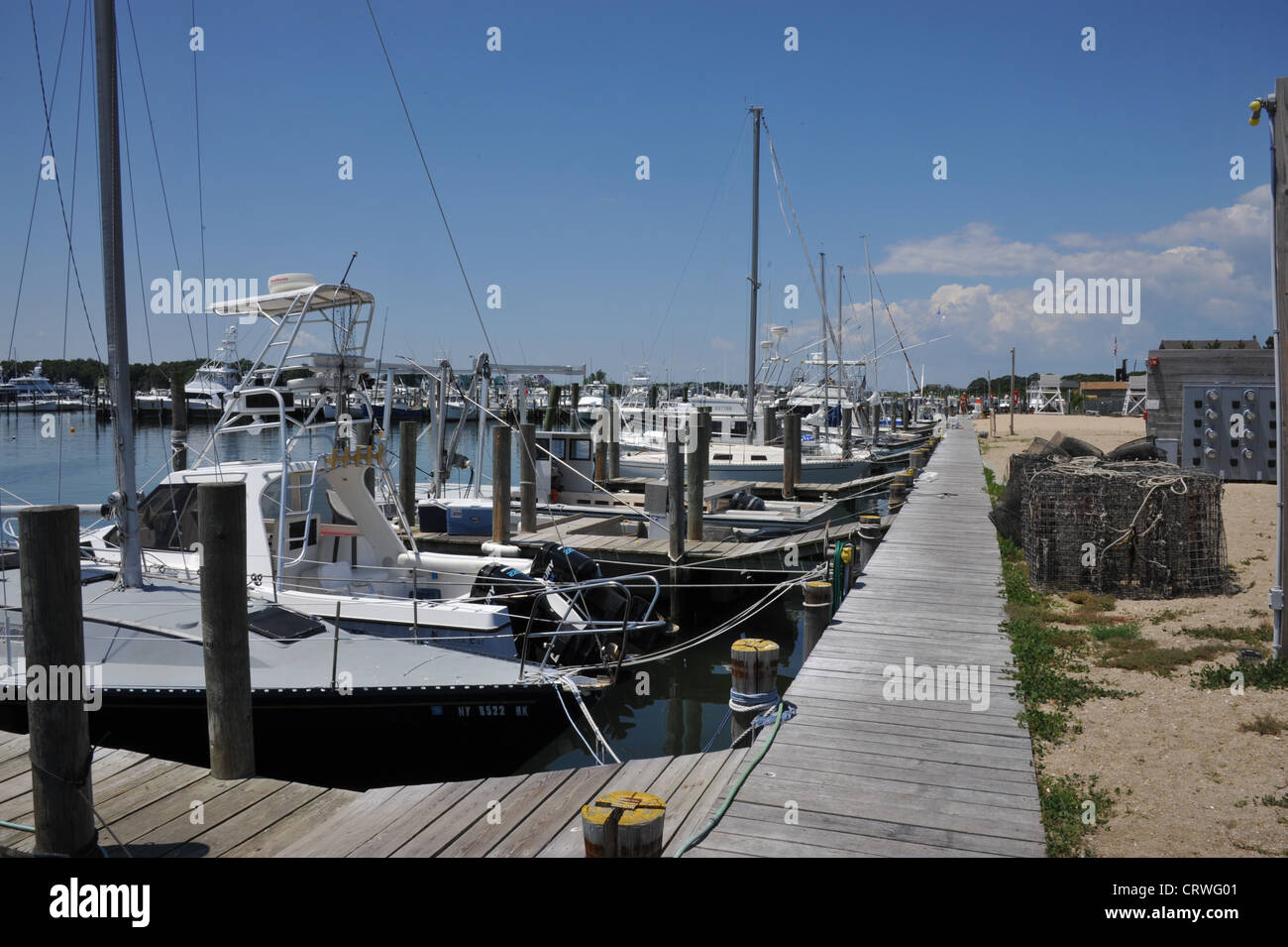 Montauk Harbour/ Marina , Long Island, New York Stock Photo - Alamy