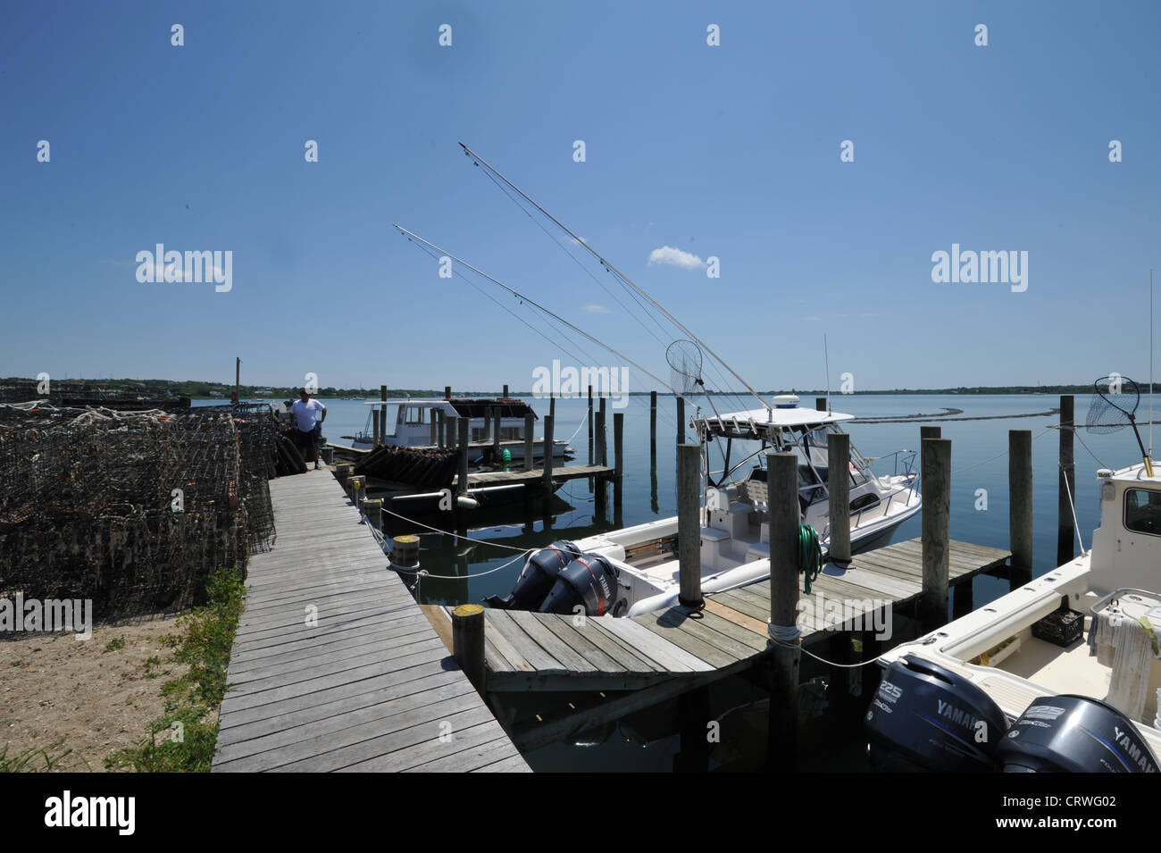 Montauk Harbour/ Marina , Long Island, New York Stock Photo Alamy