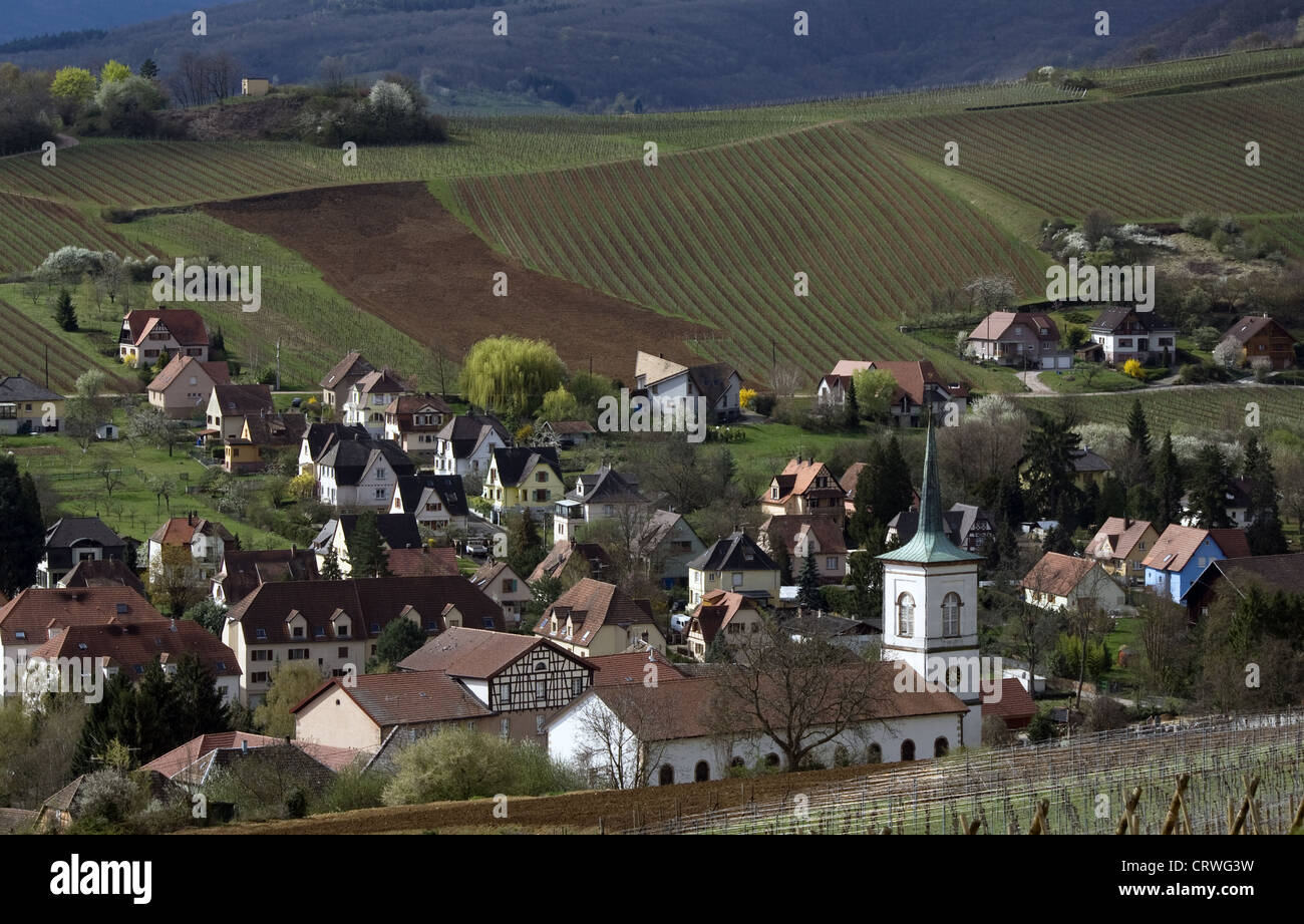 Wine City Barr, Alsace, France Stock Photo