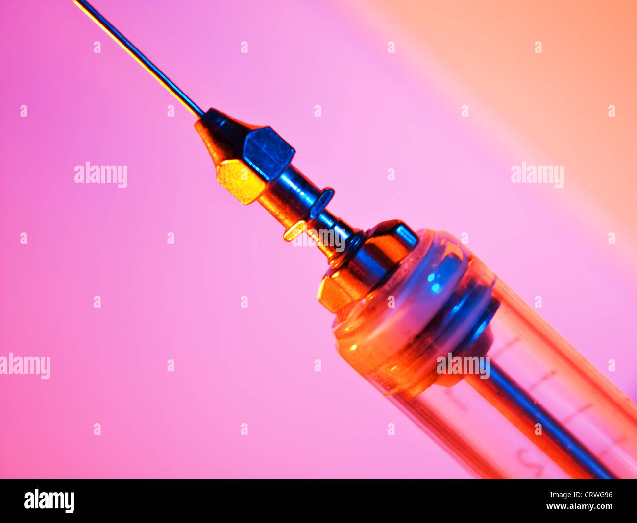 old glass syringe Stock Photo Alamy