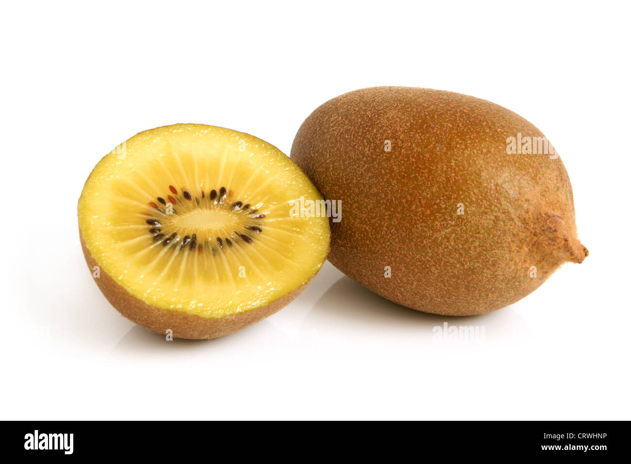 Gold kiwi fruit Stock Photo