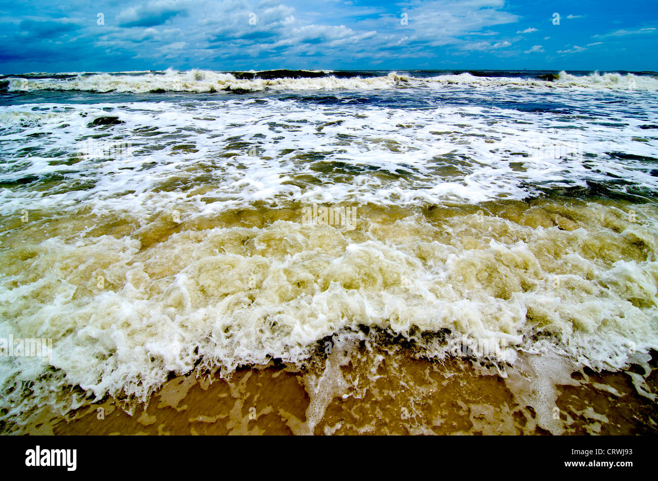 Tropical Storm on the Coast Stock Photo