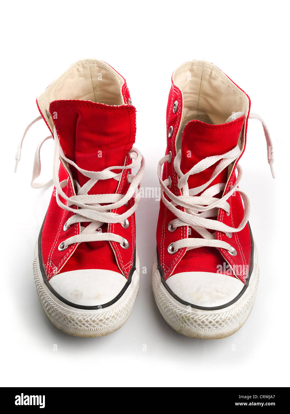 red converse style shoes