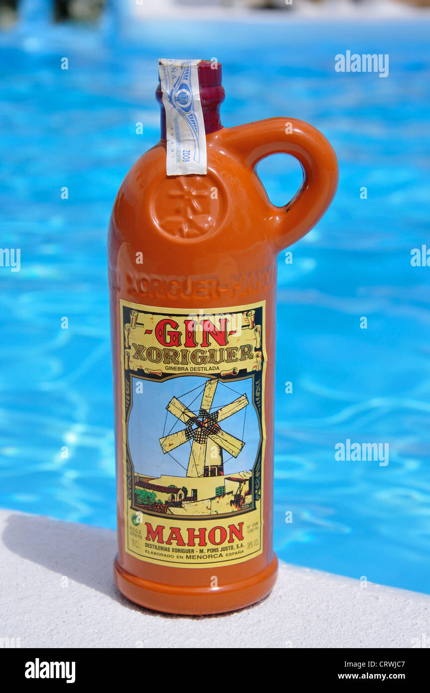 Download Ceramic Bottle Of Mahon Xoriguer Gin Menorca Balearic Islands Spain Stock Photo Alamy