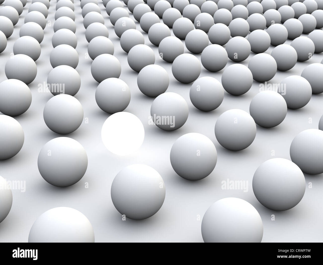 3D concept rendering depicting individualism and uniqueness Stock Photo