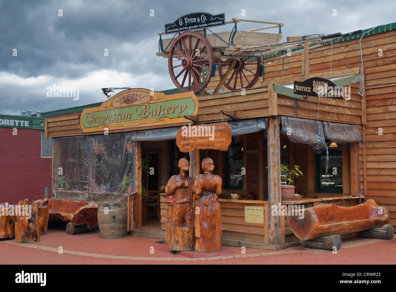 The Geeveston bakery in Geeveston Tasmania Stock Photo Alamy