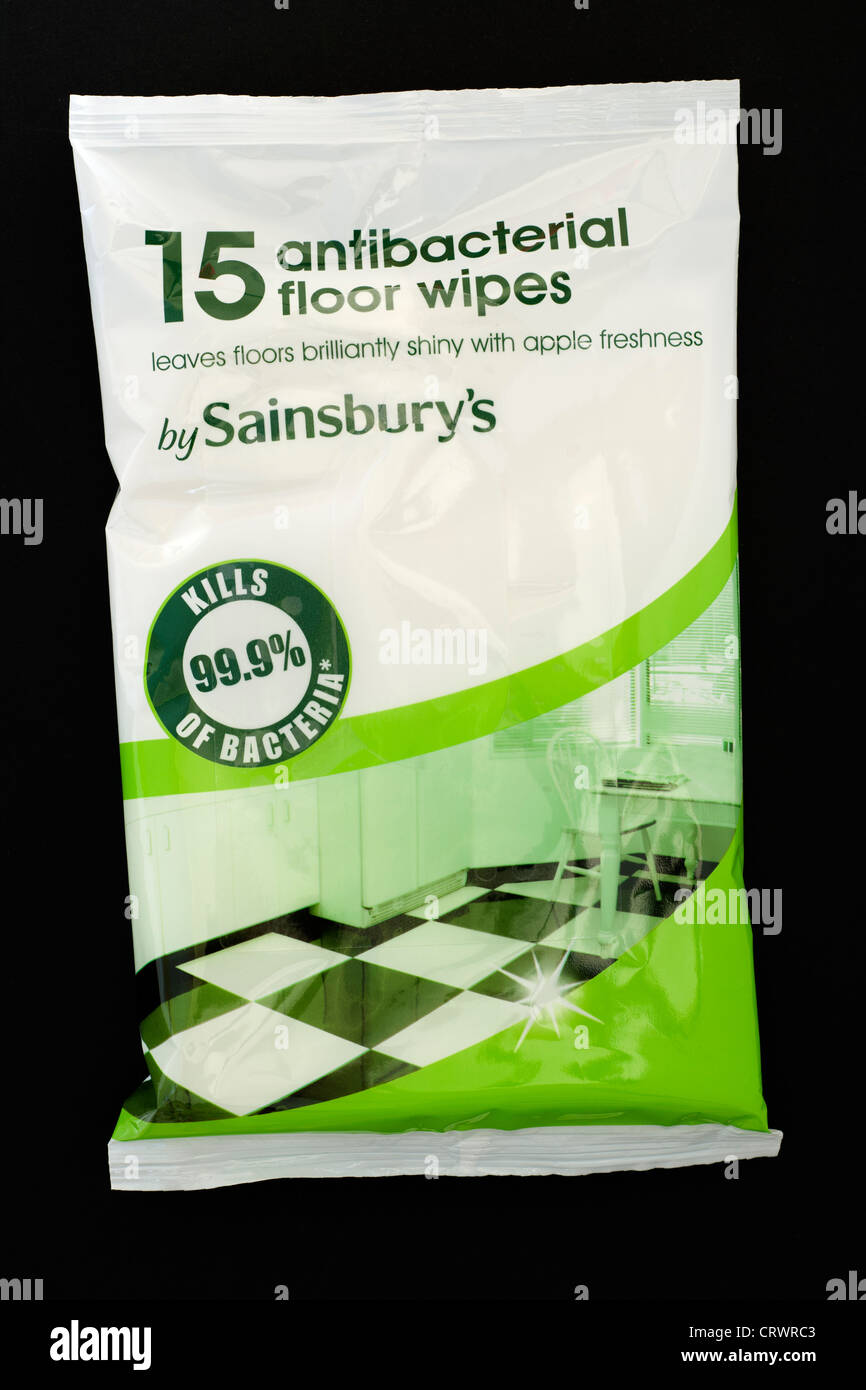 15 Antibacterial Floor Wipes From Sainsburys Stock Photo 49124995