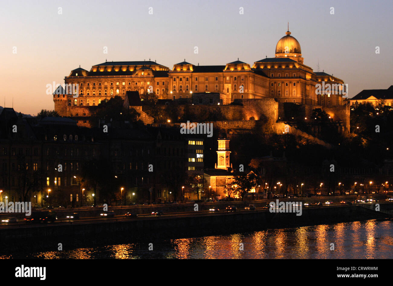 Overlooking the historic castle in Budapest Stock Photo - Alamy