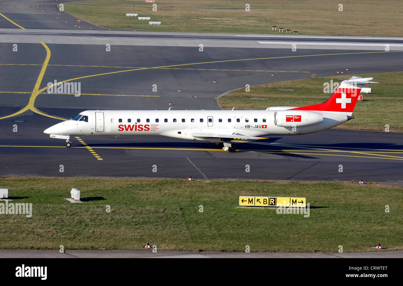 Aircraft of Swiss Airlines Stock Photo