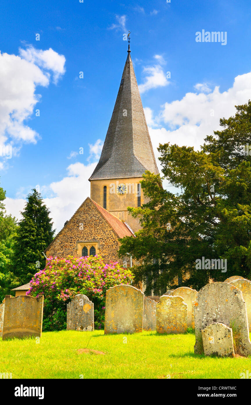 St James Church, Shere, Surrey, UK Stock Photo