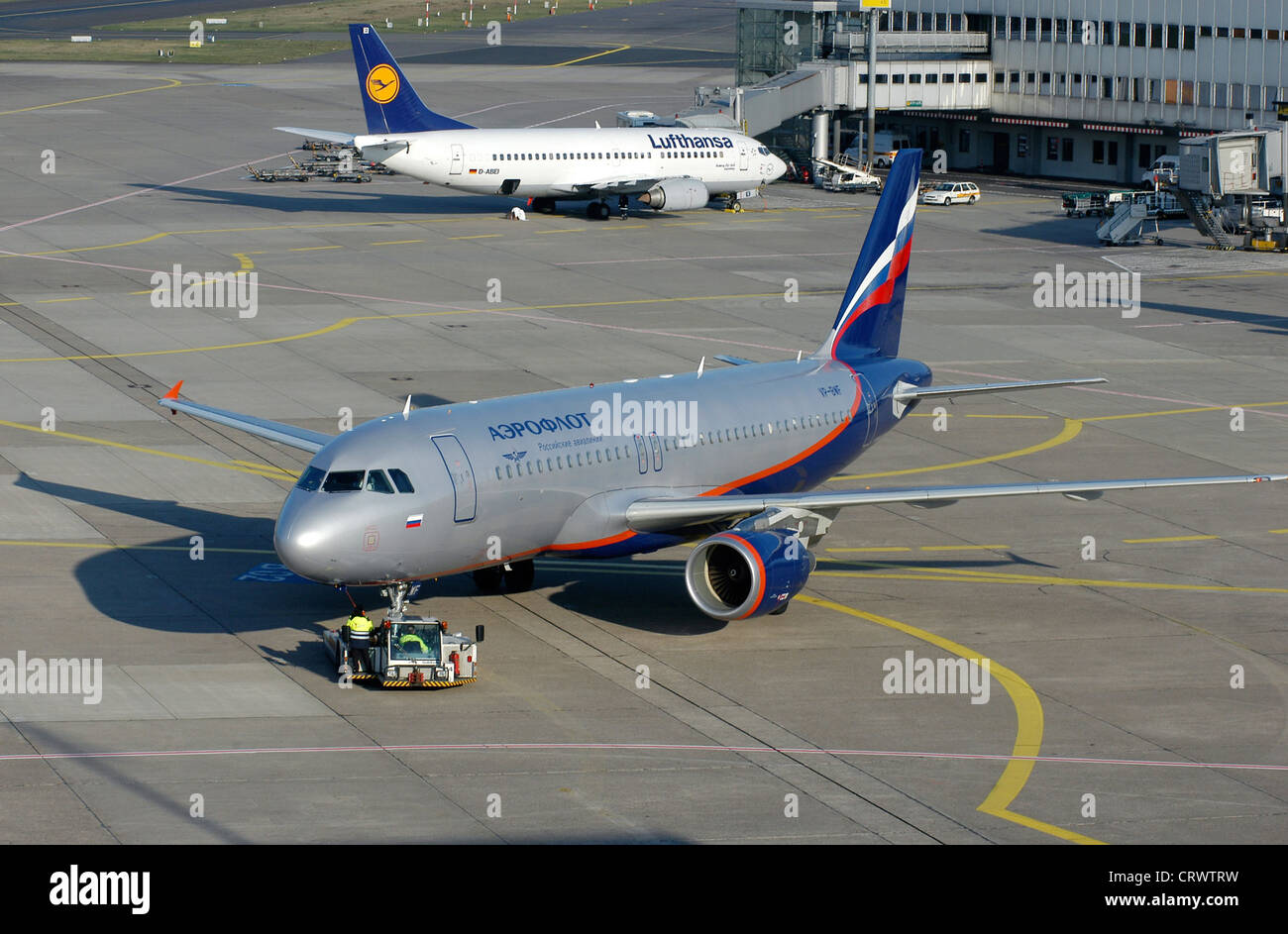 Aeroflot Airbus Stock Photo
