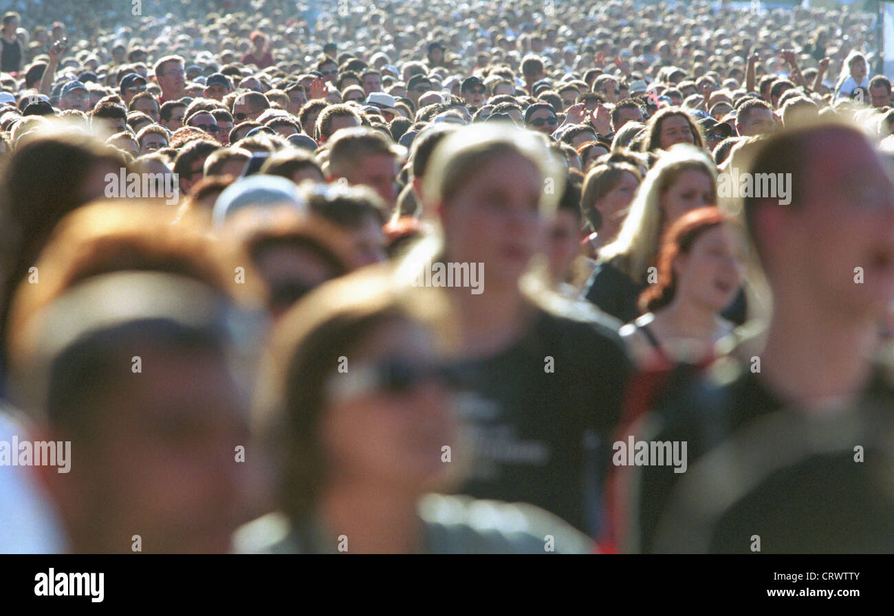 Fans at a concert Stock Photo