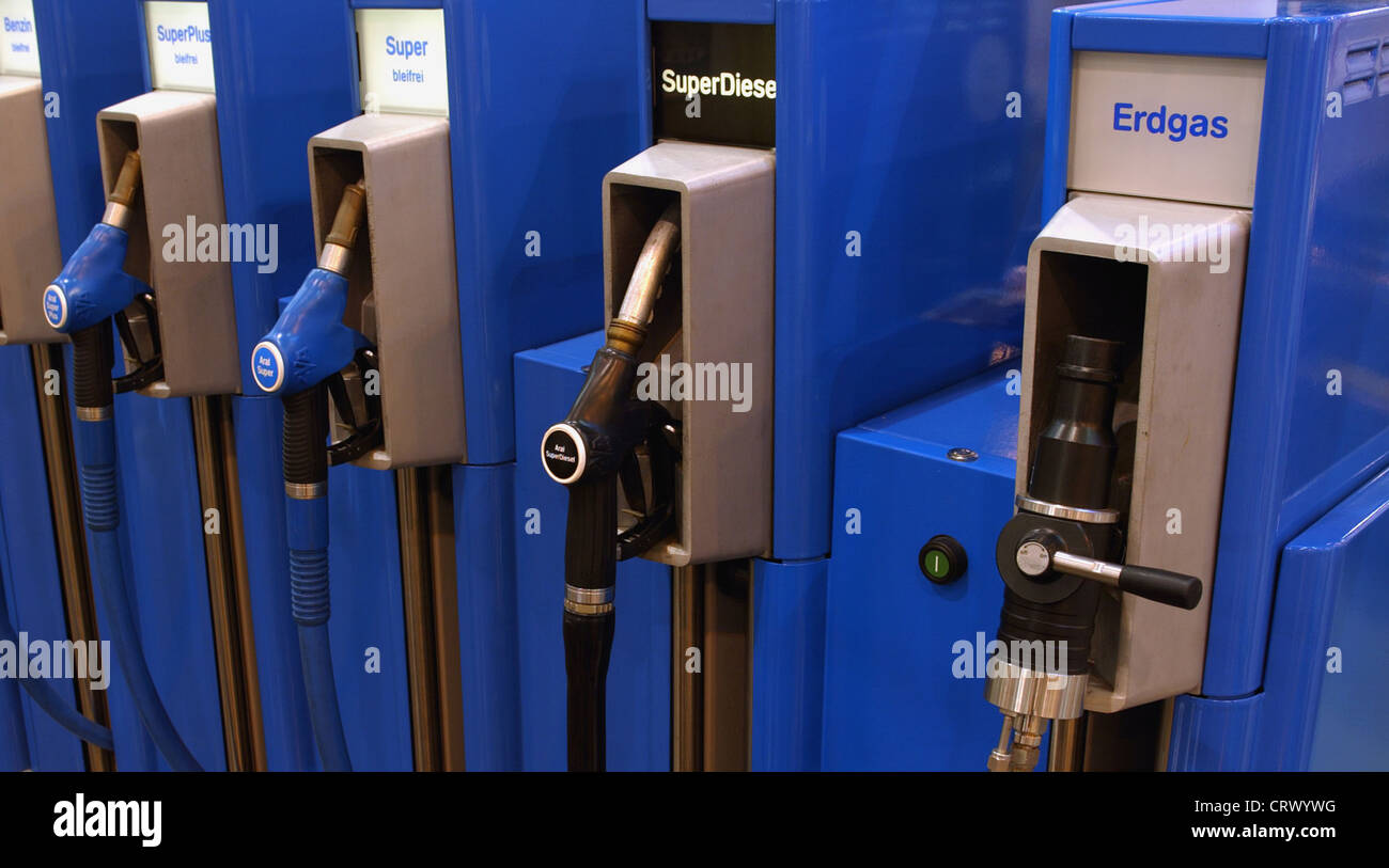 Natural gas filling station Stock Photo