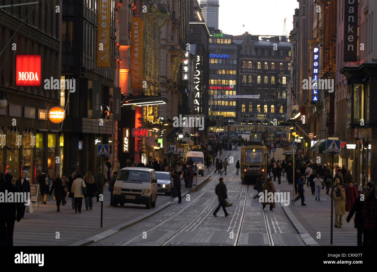 Shopping street in center helsinki hi-res stock photography and images -  Alamy