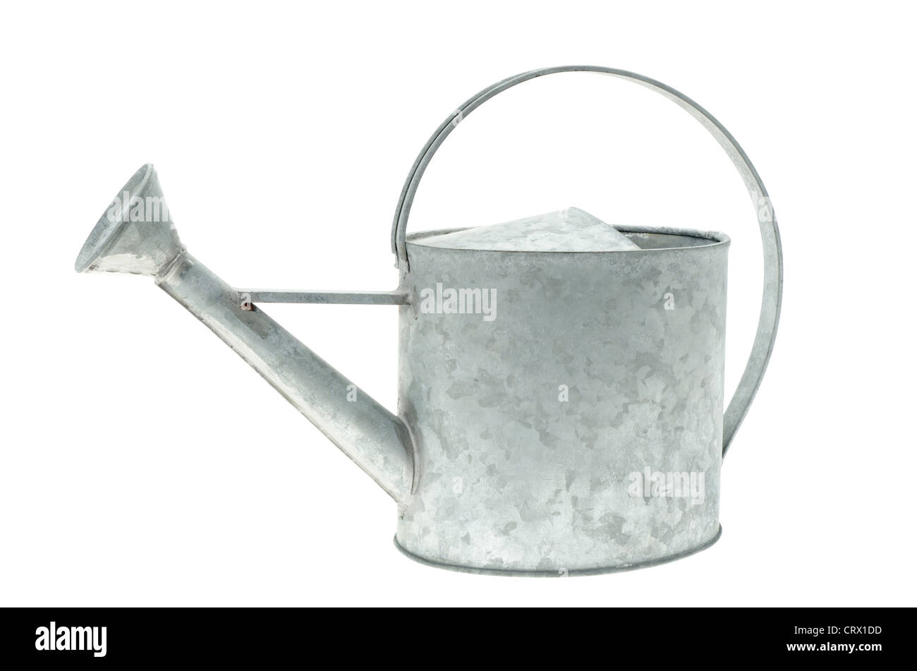 Old galvanised watering can Cut Out Stock Images & Pictures Alamy