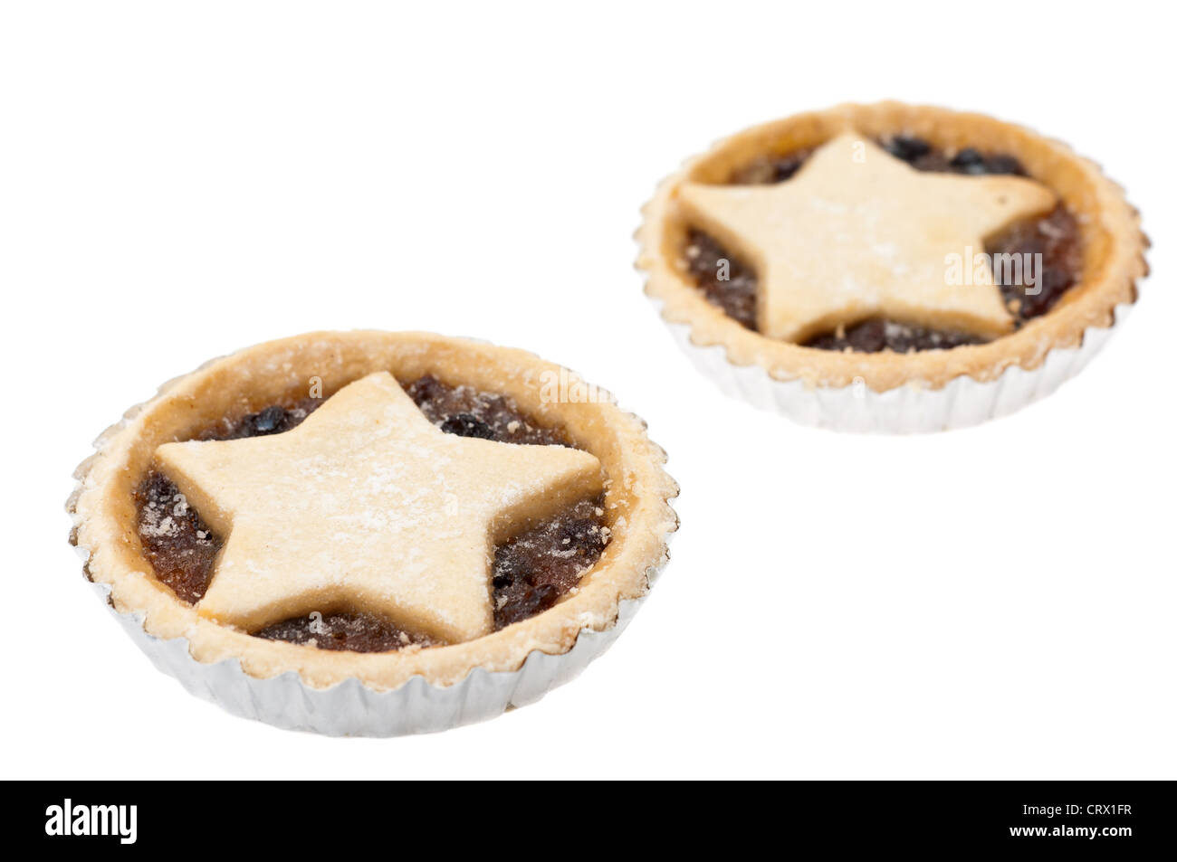Mince pie on white background hi-res stock photography and images - Alamy