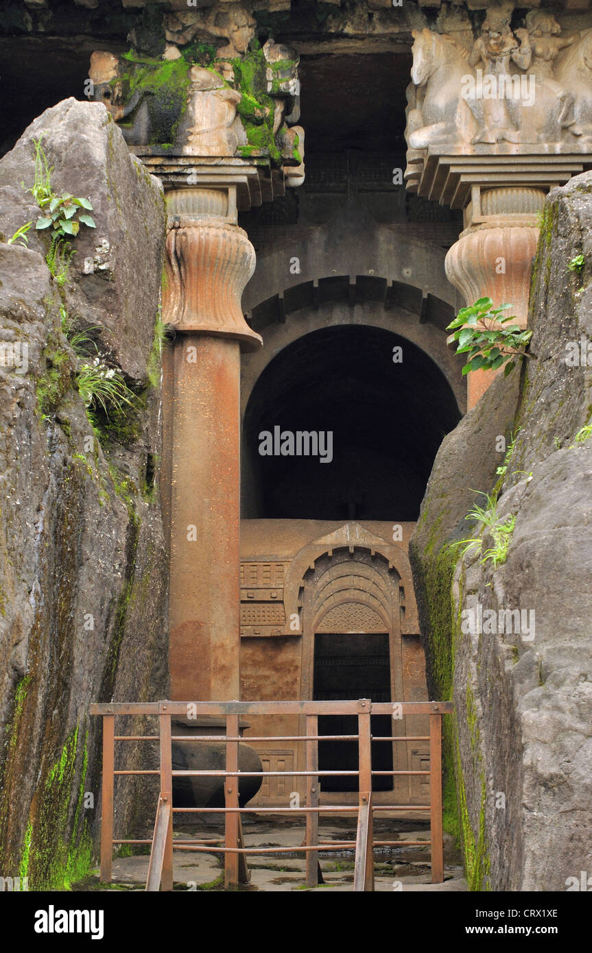 Bedse Caves facade Stock Photo Alamy