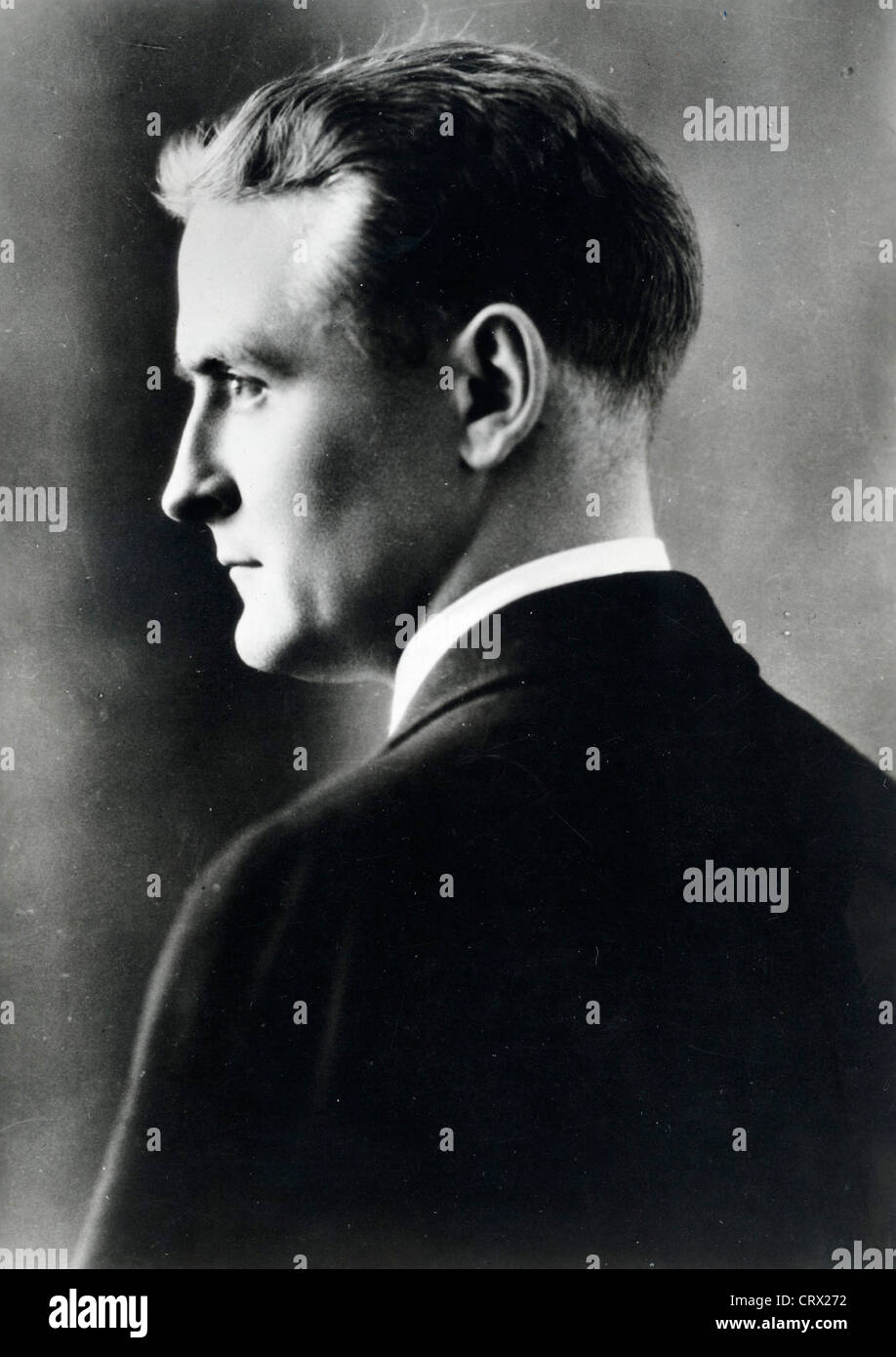 Portrait of author F. Scott Fitzgerald, ca 1930 Stock Photo