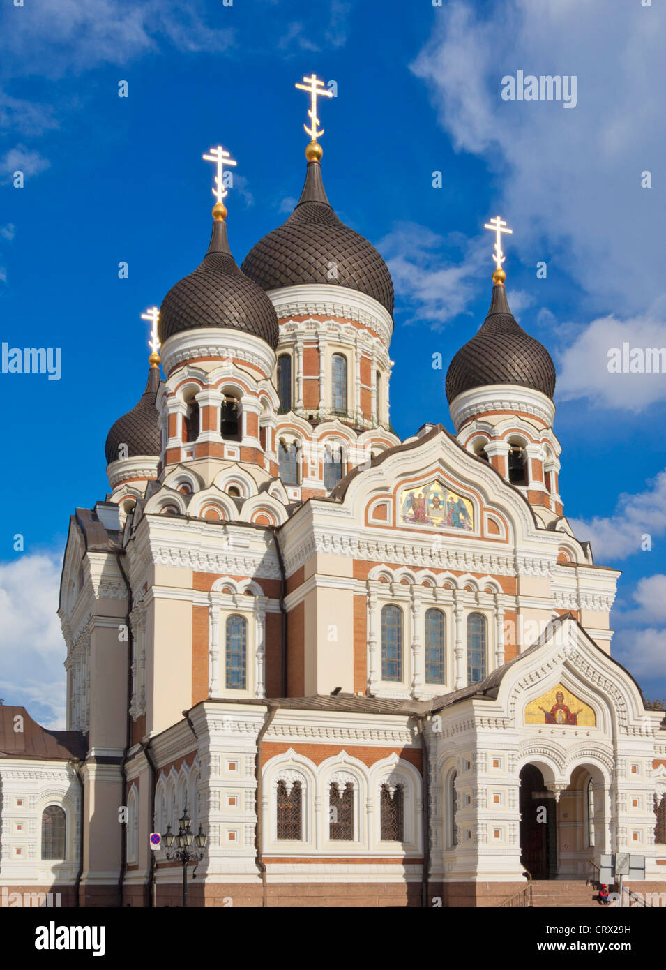 Tallinn old town Toompea Hill Alexander Nevsky cathedral  lossi plats Estonia EU Europe. Stock Photo