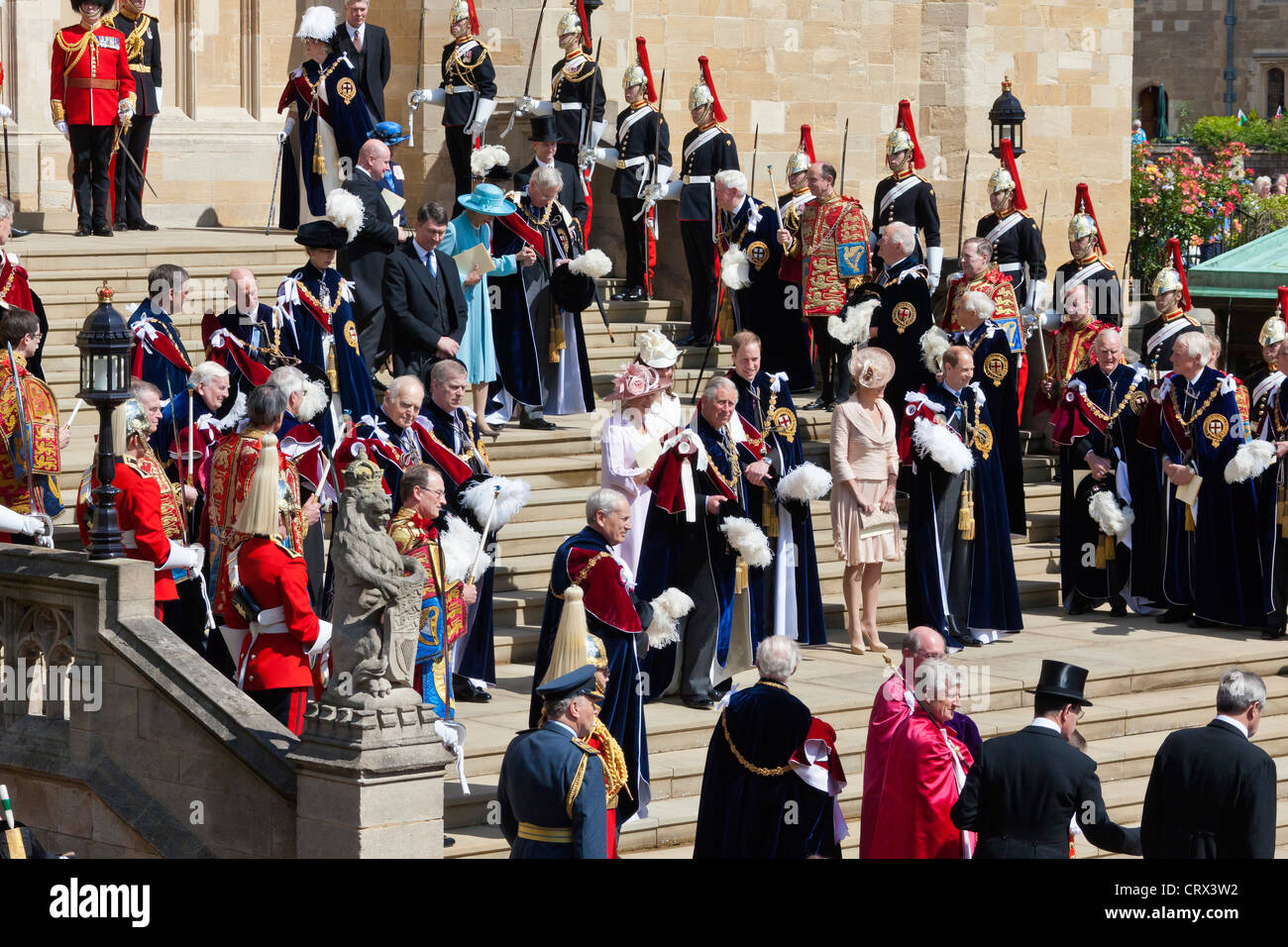 Garter day ceremony queen hires stock photography and images Alamy