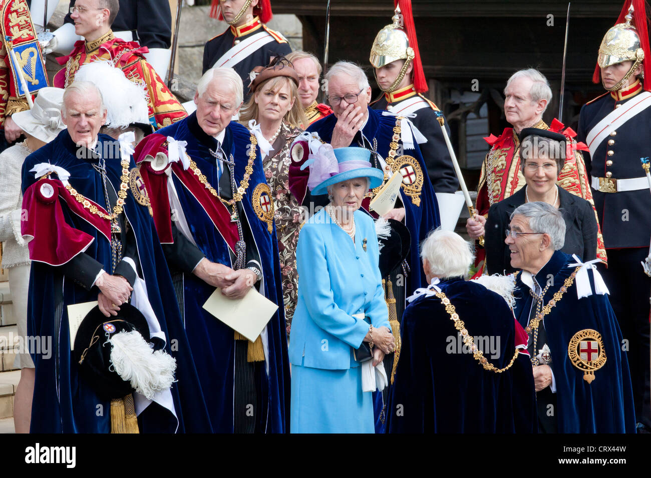 Knights of the Garter at the Garter Day ceremony Windsor Castle 18 June