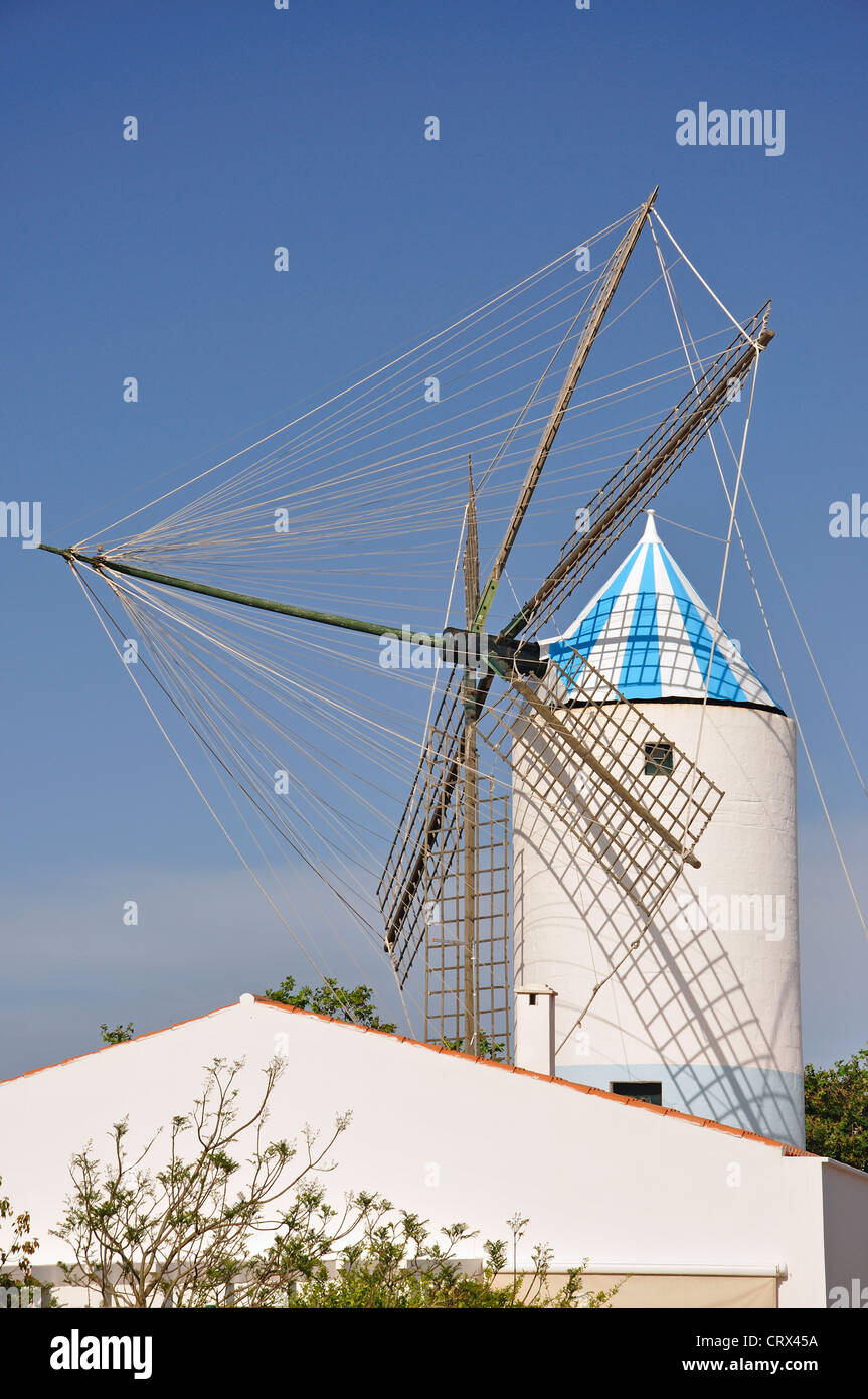 Molí de Dalt, Sant Lluís, Menorca, Balearic Islands, Spain Stock Photo