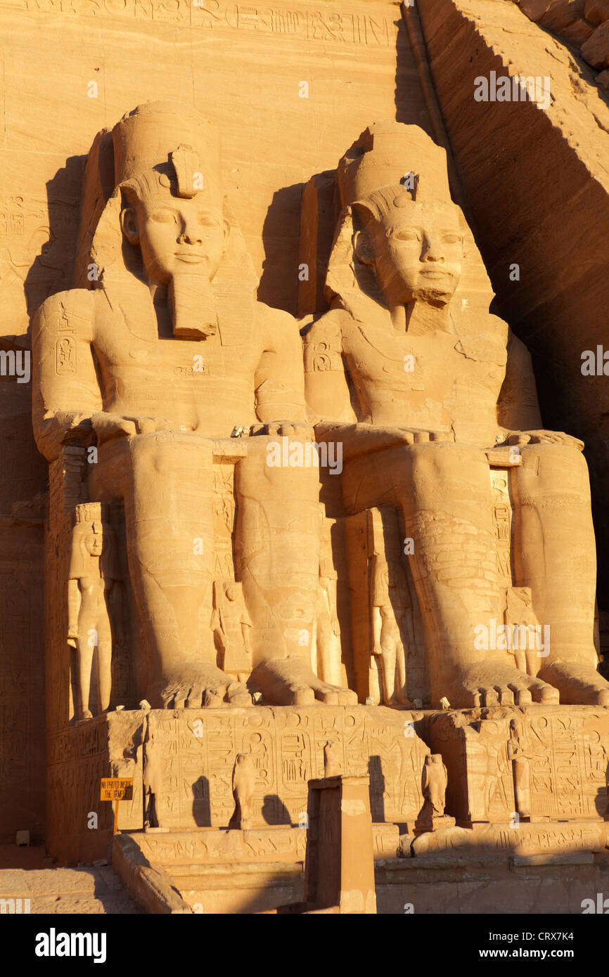 Statues of Ramesses II at Abu Simbel temple, Abu Simbel, Egypt Stock Photo Alamy