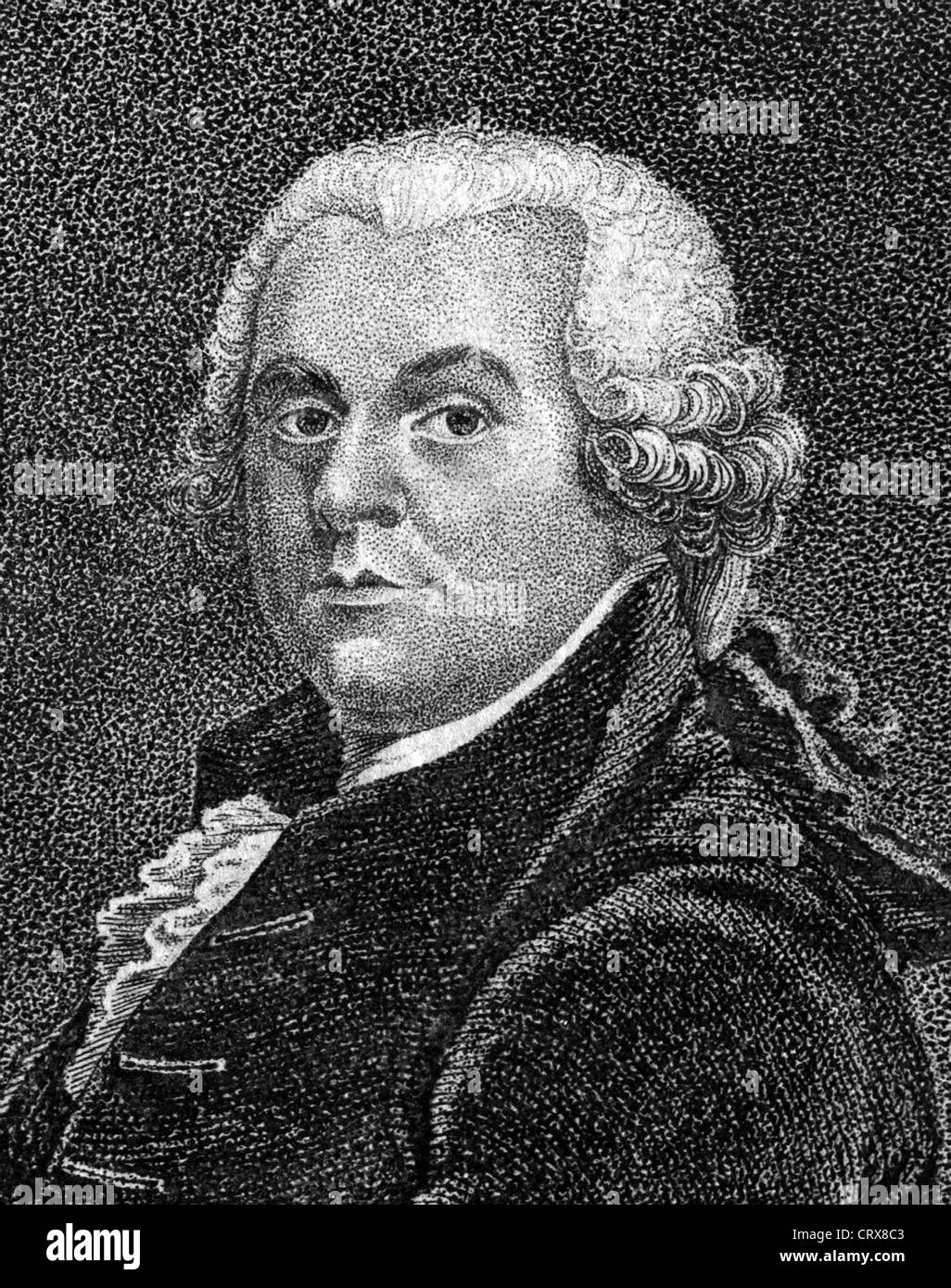 Vintage portrait of John Adams Stock Photo Alamy